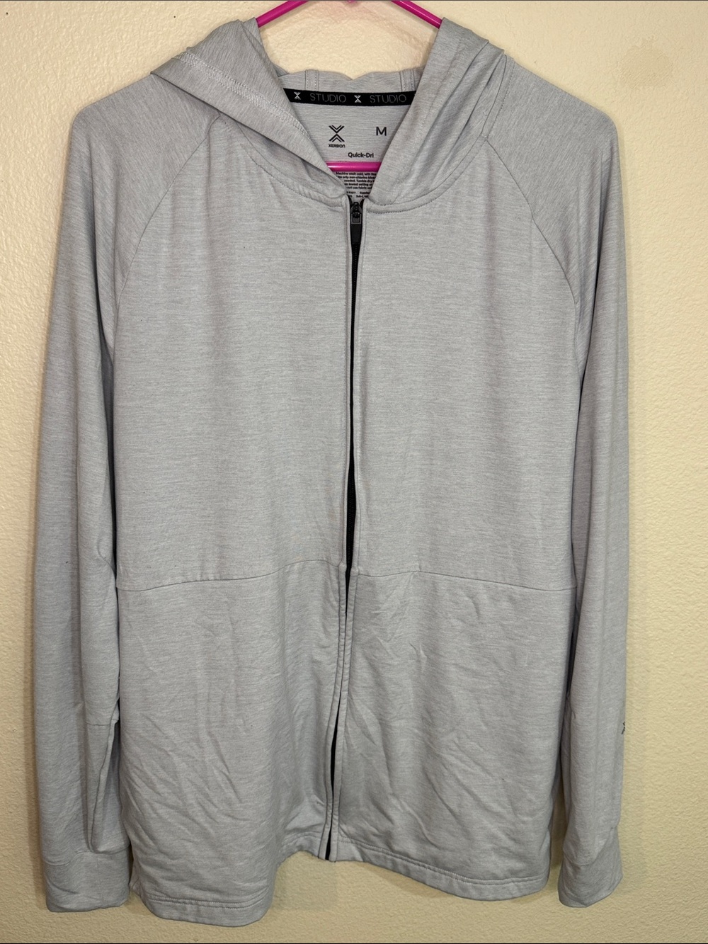 Studio Light Heather Gray Hooded Zip Jacket - Women